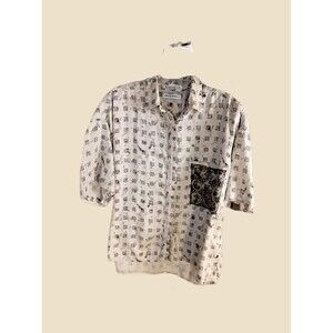 Y2K Whimsygoth Gennera Shirt,Size Large,100% Rayon,soft,Cottage